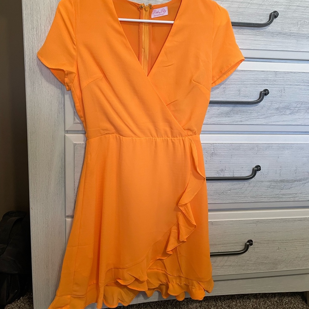 Pink Lily Dress! New! Small